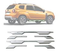 Modifycar - Molduras Cromadas Lateral Coche Compatible con Dacia Duster II (Modelos 2018 en adelante) Embellecedor Estriberas | Fabricado en Acero Inoxidable Cromado | Fácil Instalación