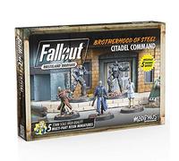 Modiphius Entertainment | Fallout Wasteland Warfare | Brotherhood of Steel: Citadel Command | Miniatures | Unpainted
