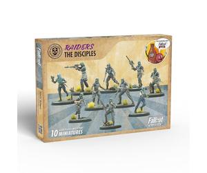 Modiphius Entertainment: Fallout Wasteland Warfare: Raiders - The Disciples - 10 Figuras sin Pintar, Nuka World Wave, Miniaturas compatibles con facciones