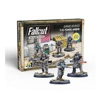 Modiphius Entertainment- Unaligned T-45 Power Armour Miniature Game, Multicolor (85639)