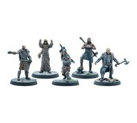 Modiphius Entertainment- The Call To Arms Chieftains Ulfric, Galmar Stonefist, Heimskr, Stormcloak Quartermaster, General (Elder Scrolls: Skyrim-Stormcloaks Faction) Miniature Game (MUH051939)
