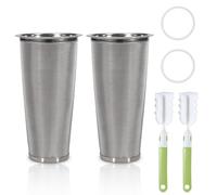 Modixun 2 filtros de infusión fría - Filtro de café frío para jarra de café de boca ancha de 32 onzas, jarra de café frío, malla de acero inoxidable 304, infusor de colador de infusión fría para