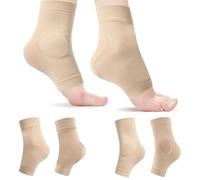 Modixun 2 pares de calcetines protectores de talón con almohadilla de gel, manga acolchada para el tendón de Aquiles maleolar, calcetines acolchados para patinaje artístico, rodillos, botas, zapatos,