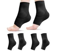 Modixun 2 pares de calcetines protectores de tobillo con almohadilla de gel, calcetines maleolares acolchados para patinaje artístico, rodillo, esquí, hockey, botas, soporte, cojín de soporte de