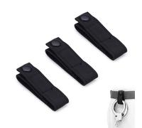 Modixun 3 correas de nailon para esposas con cierre a presión único, soporte para esposas de Keeper, gancho de clip de liberación rápida, se adapta a cinturones de 5,7 cm, policía sheriff