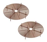 Modixun Paquete de 2 Rejillas para macetas, Protectores de Cubierta de Suelo para macetas cortables con estacas Profundas, tapón para excavación de Perros y Gatos, 30 cm de diámetro