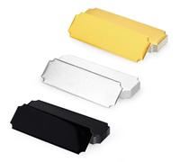 Modixun Paquete de 30 placas de nombre con respaldo adhesivo, plantillas de grabado láser, placa de trofeo personalizada de aluminio metálico grabada, placa conmemorativa, etiqueta de nombre