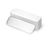 Modixun Paquete de 30 placas de nombre con respaldo adhesivo, plantillas de grabado láser, placa de trofeo personalizada de aluminio metálico grabada, etiqueta de nombre personalizada, 7,5 x 2,5 cm