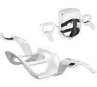 MODJUEGO Soporte de pared VR con gancho para Oculus Quest 2, Pico 4, Pico 3, PS5 VR gafas y mango de almacenamiento de pared accesorio de almacenamiento