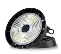 Modlicht - Lámpara de vestíbulo LED (300 W, blanco frío, 5000 K, proyector LED UFO highbay, ángulo de haz de 90 °, 51000 lm, lámpara industrial IP65, proyector de vestíbulo para almacén/taller/garaje