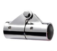 ModLuvano Conector de tubo de barco de 25 mm, accesorios de riel de acero inoxidable resistente, junta giratoria para aplicaciones de bisagra de tubo adaptador de kayak (25 mm)