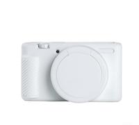 ModLuvano Funda protectora de silicona para cámara Sony ZV-1 - Polvo ligero para carcasa a prueba de polvo - Textura antideslizante para la superficie para creadores de contenido - Marrón (blanco)