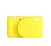 ModLuvano Funda protectora de silicona para cámara Sony ZV-1 - Polvo ligero para carcasa a prueba de polvo - Textura antideslizante para la superficie para creadores de contenido - Marrón (amarillo)