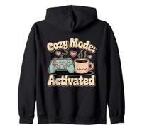Modo Acogedor Activado - Lindo Jugador Acogedor y Amante del café Sudadera con Capucha