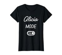 Modo Alicia Activado Nombre Gracioso Camiseta gráfica económica