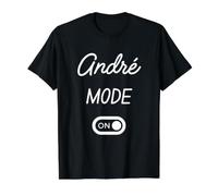 Modo André Activado Nombre Gracioso Camiseta gráfica económica, Hombre, Negro, M