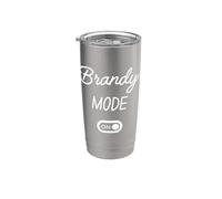 Modo Brandy Activado Nombre Gracioso Vaso térmico de acero inoxidable de doble pared
