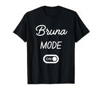 Modo Bruna Activado Nombre Gracioso Camiseta gráfica económica, Hombre, Negro, L