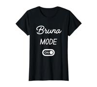 Modo Bruna Activado Nombre Gracioso Camiseta gráfica económica, Mujer, Negro, S