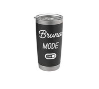 Modo Bruna Activado Nombre Gracioso Vaso térmico de acero inoxidable de doble pared