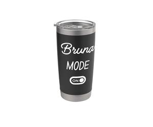 Modo Bruna Activado Nombre Gracioso Vaso térmico de acero inoxidable de doble pared