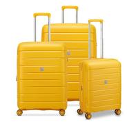 MODO by Roncato Starlight 3.0 4 ruedas Juego de maletas 3 piezas con pliegue de expansión amarillo