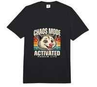 Modo Caos Activado Zarigüeya Vida Retro Divertido Comfort Colors Adult Heavyweight T-Shirt