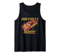 Modo cumpleaños de Lightning McQueen de Disney Pixar Cars Camiseta sin Mangas