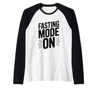 Modo de ayuno Divertido para los Amantes del ayuno Camiseta Manga Raglan