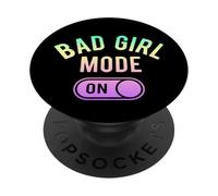 Modo de Chica Mala en la Noche de Chicas Malas PopSockets PopGrip Adhesivo