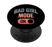 Modo de Chica Mala en la Noche de Chicas Malas PopSockets PopGrip Adhesivo