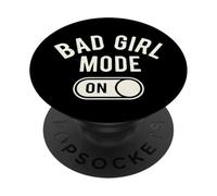 Modo de Chica Mala en la Noche de Chicas Malas PopSockets PopGrip Adhesivo