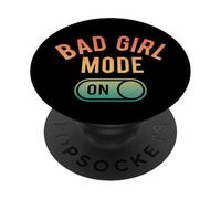 Modo de Chica Mala en la Noche de Chicas Malas PopSockets PopGrip Adhesivo