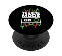 Modo de Comercio Activado - Crypto Day Trader Funny PopSockets PopGrip Adhesivo