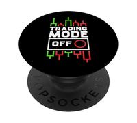 Modo de Comercio desactivado - Crypto Day Trader Funny PopSockets PopGrip Adhesivo
