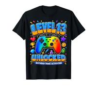 Modo de cumpleaños de Jugador Desbloqueado de Nivel 13 activ Camiseta