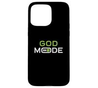 Modo de Dios encendido - Divertido Carcasa para iPhone 15 Pro Max