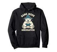 Modo de Juego Hibernación Cozy Winter Gamer Polar Bear Sudadera con Capucha