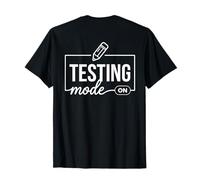 Modo de Prueba del día de Prueba en Estudiantes niños Maestros (Arte en la Parte Posterior) Camiseta