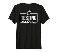 Modo de Prueba del día de Prueba en Estudiantes niños Maestros (Arte en la Parte Posterior) Camiseta Premium