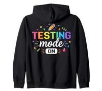 Modo de Prueba en el Colorido Examen Día de Prueba Maestro Motivacional Sudadera con Capucha