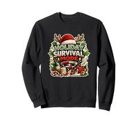 Modo de Supervivencia Festivo Humor navideño Divertido Sudadera