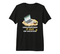 Modo de Vacaciones Fuera de la Oficina Profesional de TI sin supervisión Camiseta Premium
