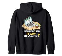 Modo de Vacaciones Fuera de la Oficina Profesional de TI sin supervisión Sudadera con Capucha