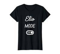Modo Elio Activado Nombre Gracioso Camiseta gráfica económica, Mujer, Negro, XL