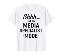 Modo Especialista en Medios Funny Tech Centro de Biblioteca Digital Camiseta