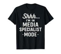 Modo Especialista en Medios Funny Tech Centro de Biblioteca Digital Camiseta