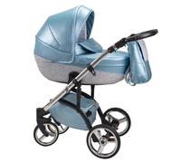 Modo Exclusive Glitter - Carro bebe - COLOR : Azul, PIEZAS: Tres piezas