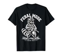 Modo Feral Tactical Raccoon Trash Panda Operador Humor Camiseta