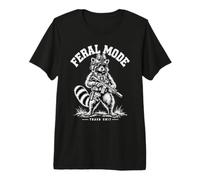 Modo Feral Tactical Raccoon Trash Panda Operador Humor Camiseta Premium